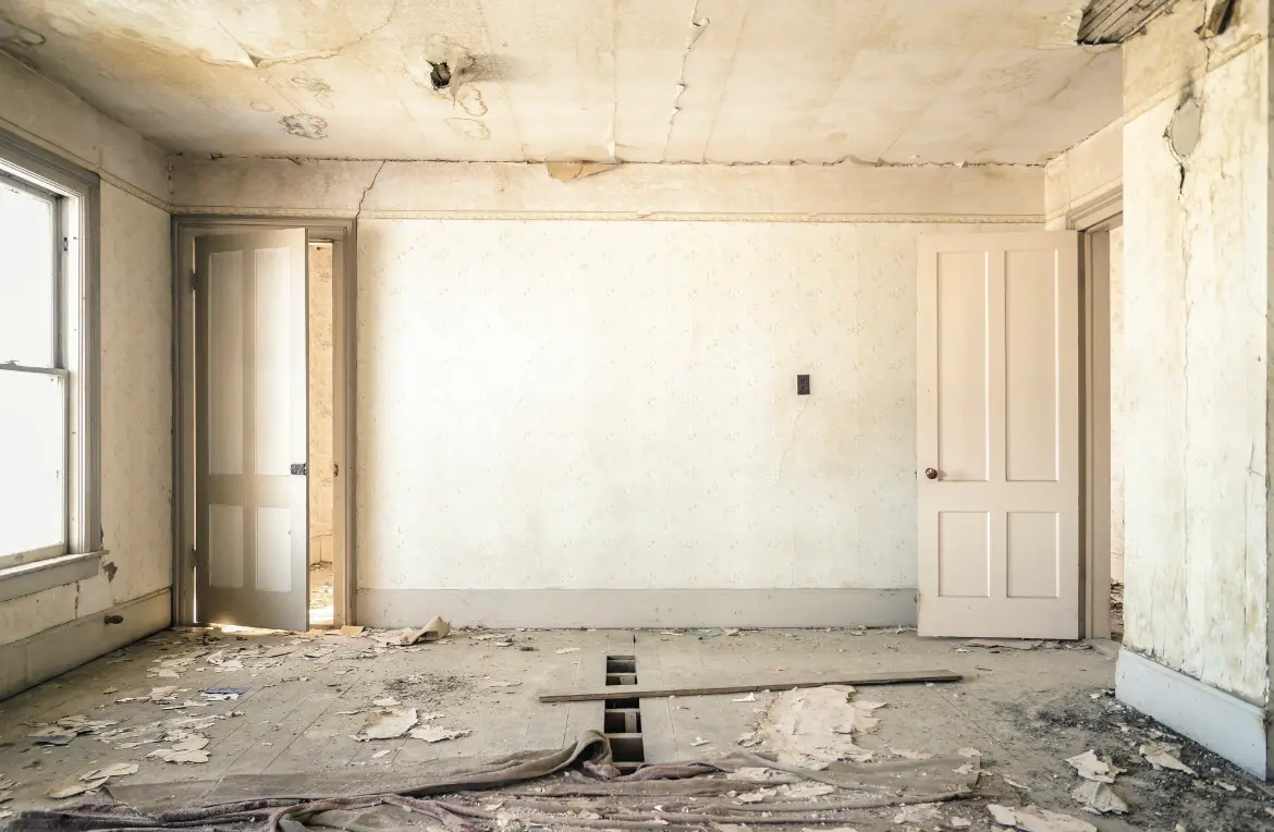 Waste disposal crew managing a cleanout project in New Holland